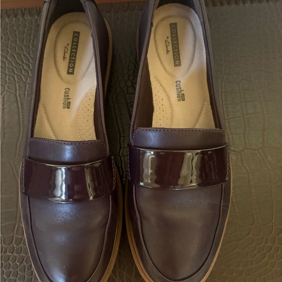 Raisie Arlie Aubergine Leather Loafers - Picture 2 of 5